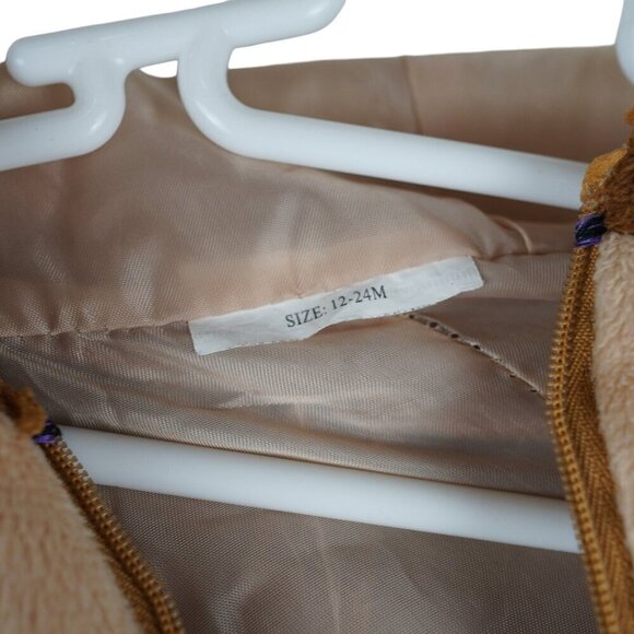 Monkey Plush Costume Toddler Outfit 12-24 Months With Banana Accessory Brown Fle - Picture 6 of 6